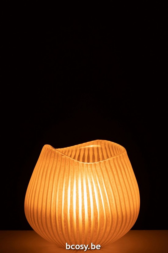 J Line vases Jolipa Vase Ligne Verre Rose Clair Small.