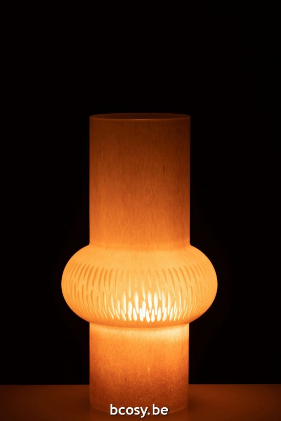 J Line vases Jolipa Vase Ligne Boule Verre Rose Clair Small.