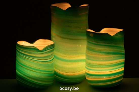 Jline Vase Welle Glas Mix Large vases.