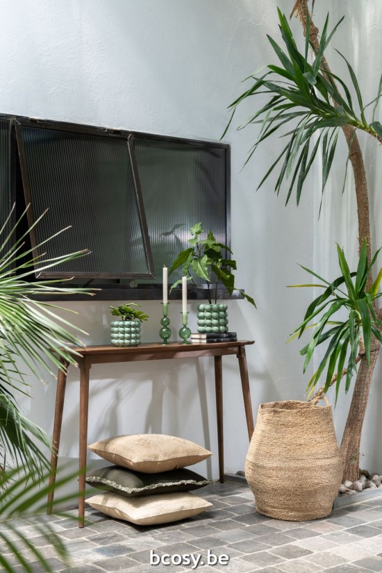 Jline Consola Rectangular Madera Marron.