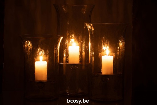 Jline Kerzenhalter Vernebelt Glas Transparent Large t lichthalter teelichtleuchter teelichte.