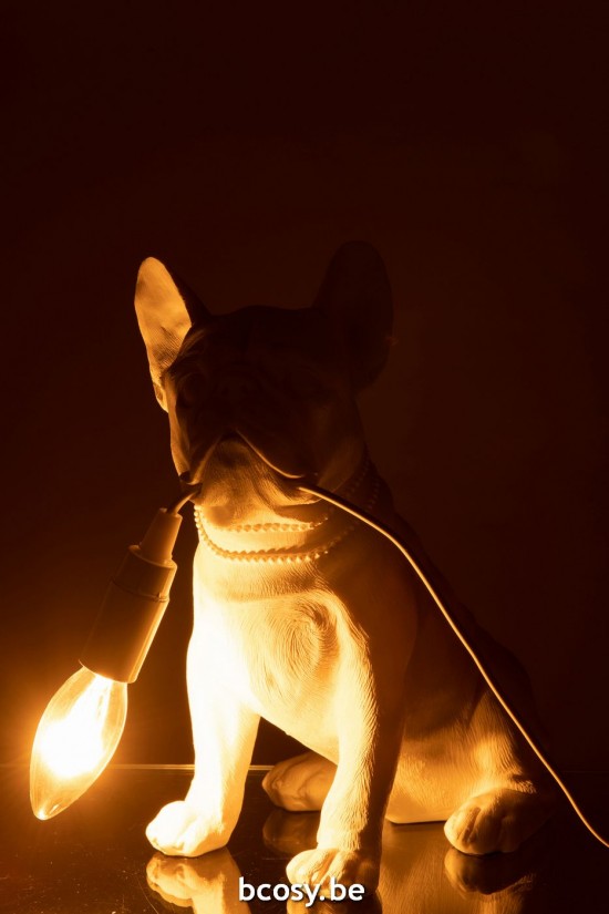 J Line Éclairage Armatures Luminaires D'intérieur Pieds De Lampe Avec Abat Jour Lampes De Table Jolipa Lampe Bulldog Poly Bla.