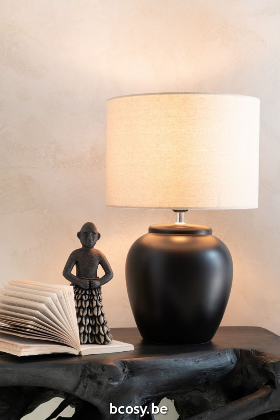 Jline Hombre De Pie Etnico Piedra Resina Negro Small.