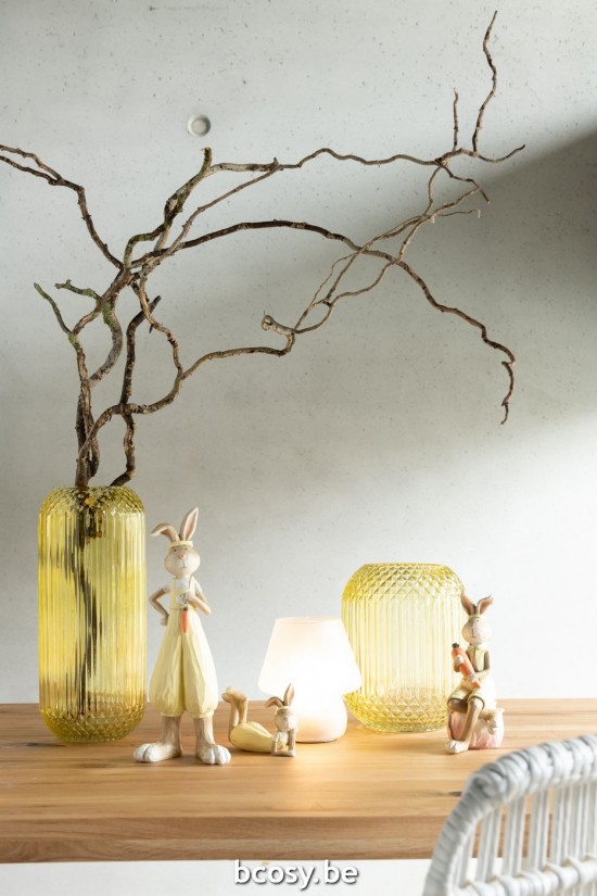 J Line Conigli Distesi Resina Mix Assortimento Di 2 Conejos Acostadi Poly Mix Surtido De 2.