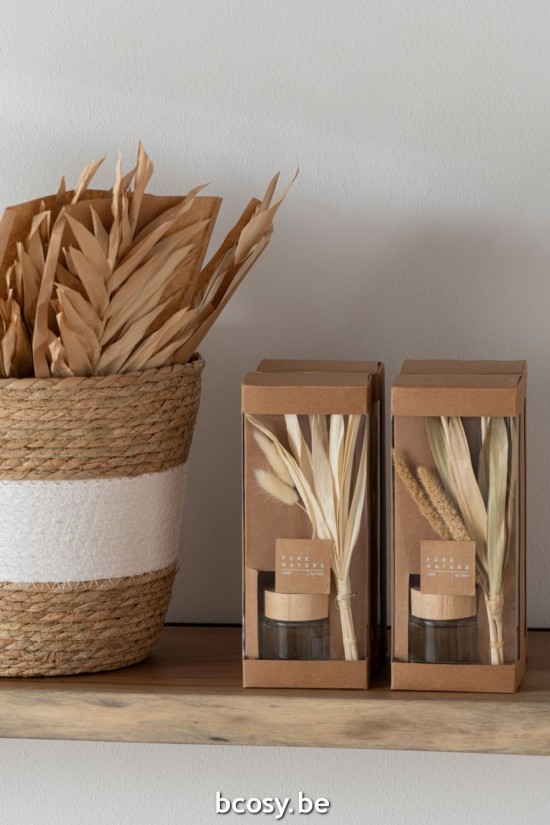 J Line Foglie Secche 2 Pezzi Naturale Small Assortimento Di 2 Dried Leaves 2 Pieces Natural Small Assortment Of 2.