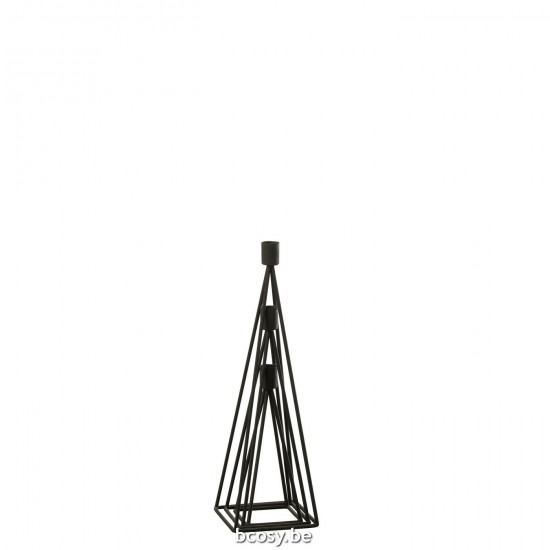 Jline Set Van 3 Kaarshouder Metaal Zwart.