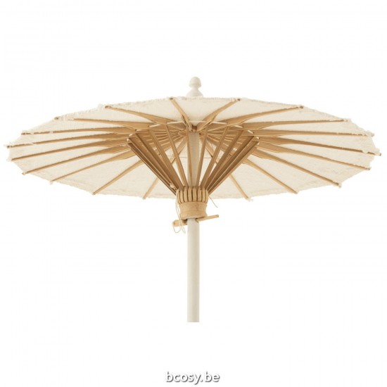 J Line parasol ornemental parasols ornementaux Jolipa Parasol Tumanggal Textile Bois Blanc.