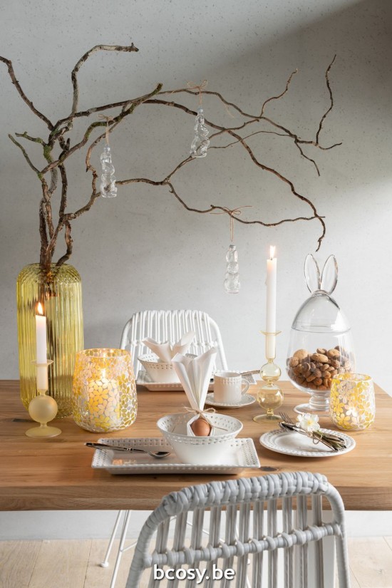 J Line Scatolo 4 Conigli Da Sospendere Vetro Trasparente Box Of 4 Rabbit Hanger Glass Transparent.