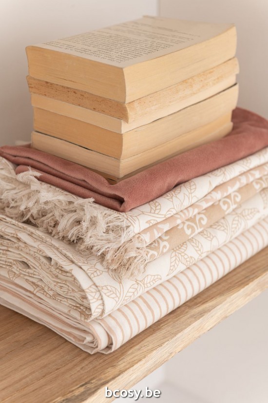 Jline Mantel Textil Indi Taupe Juego De 2.