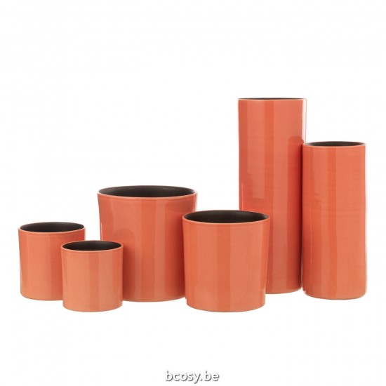 J Line Grands vases Grand vase Vases hauts Vase haut. Jolipa Vase Flexible Ceramique Rose Large.