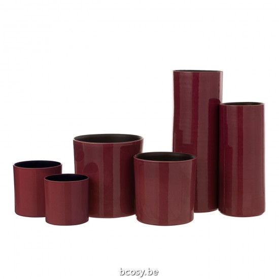 J Line Grands vases Grand vase Vases hauts Vase haut. Jolipa Vase Flexible Ceramique Fuschia Large.