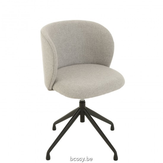 J Line Sedia Turn Up Down Lino Grigio Silla Turn Up Down Lino Gris.