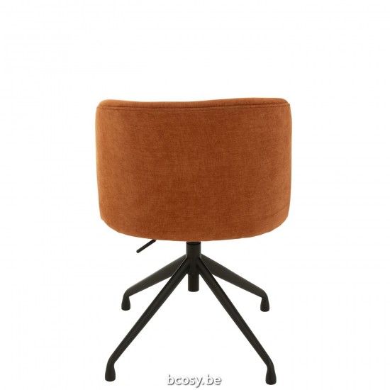 Jline Stoel Turn Up Down Textiel Roestig.