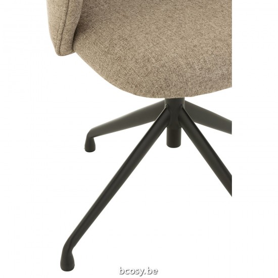 J Line Chair Turn Up Down Linen Dark Brown Beige cup swivel chairs seats couches.