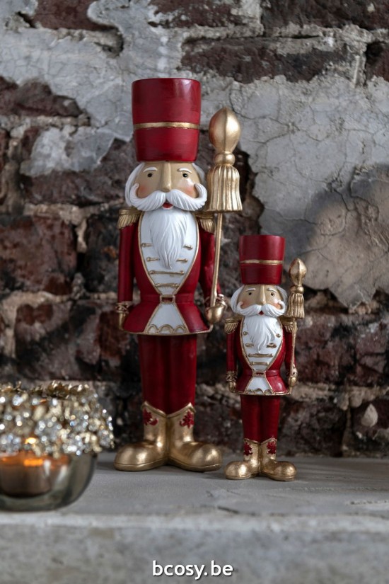 Jline Cascanueces Resina Blanco Rojo Large Surtido De 2.