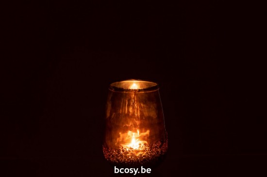 J Line photophores Jolipa Photophore Miroir Or Verre Small.