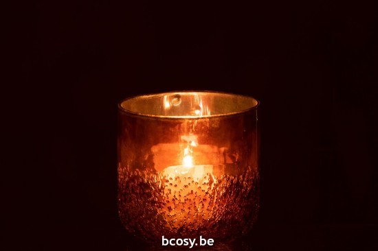 J Line photophores Jolipa Photophore Miroir Or Verre Medium.