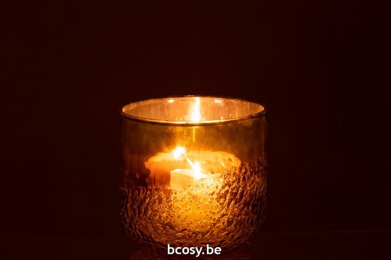 J Line photophores Jolipa Photophore Miroir Vert Verre Medium.