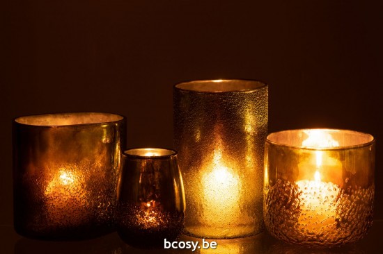 Jline Windlicht Spiegel Grün Glas Extra Large t lichthalter teelichtleuchter teelichte.