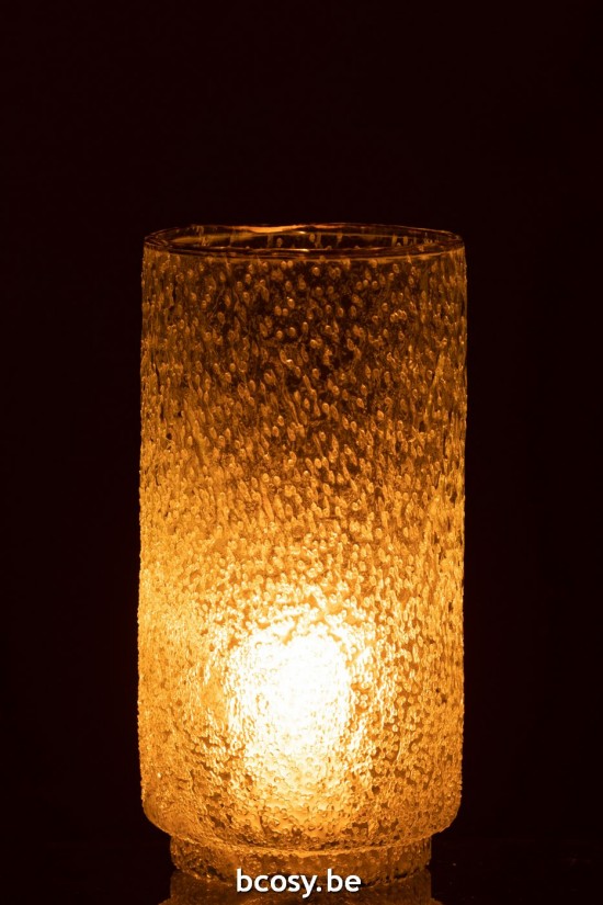 J Line photophores Jolipa Photophore Bord Or Verre Trans Large.