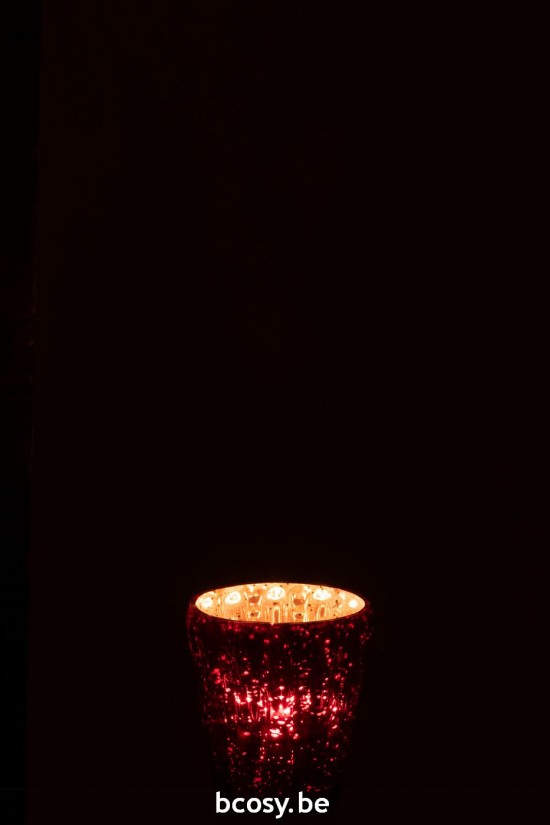 J Line photophores Jolipa Photophore Verre Rouge.