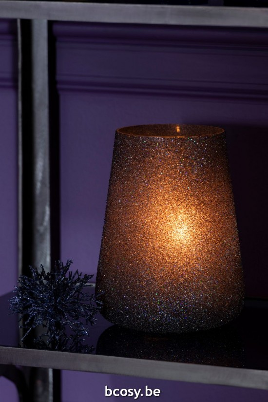 Jline Fotóforo Lentejuelas Vidrio Morado Large.