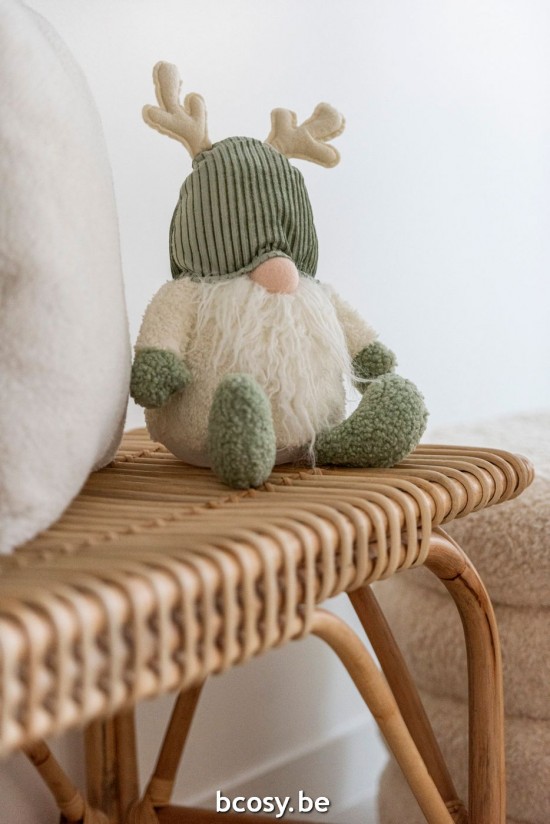 Jline Elfo Madera Ciervo Text Verde Bei S.