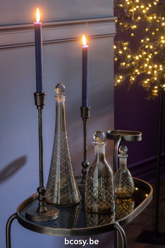 J Line Caraffa Stelo Vetro Fumo Jarra Tallo Vidrio Humo.