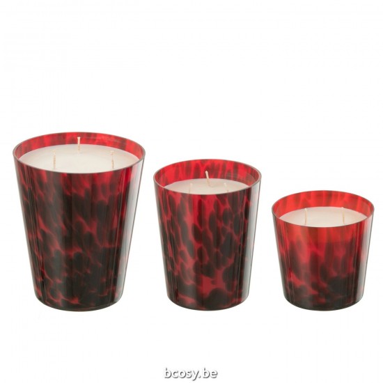 J Line Scented Candle Noa Red Large 95H scented candles.