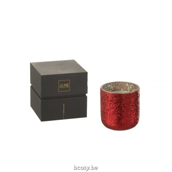 J Line Scented Candle Luxuria Red Medium 60H scented candles.