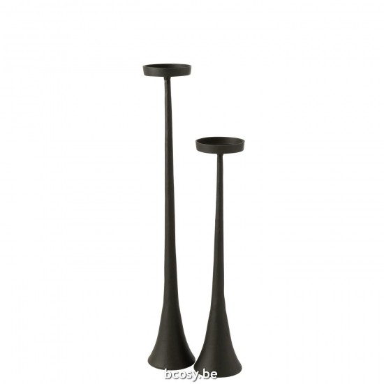 J Line chandeliers candélabres Jolipa Chandelier Luky Aluminium Noir Large.