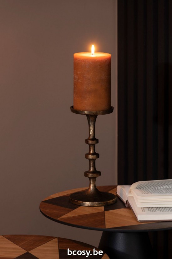 Jline Candelero Luz Aluminio Bronze Large.