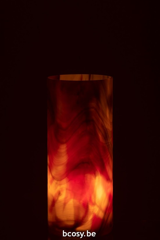 J Line photophores Jolipa Bougeoir Arti Verre Marron Small.