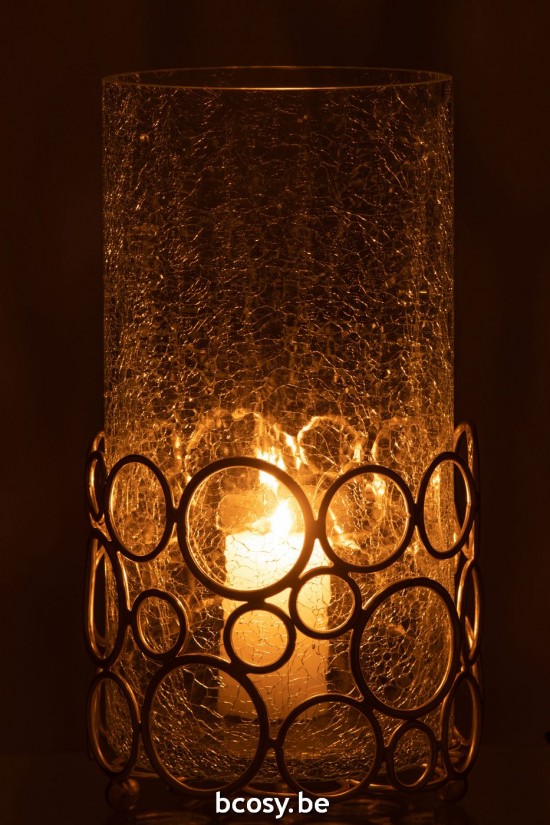 J Line photophores Jolipa Photophore Kyev Ver Acier Transparent Or Large.