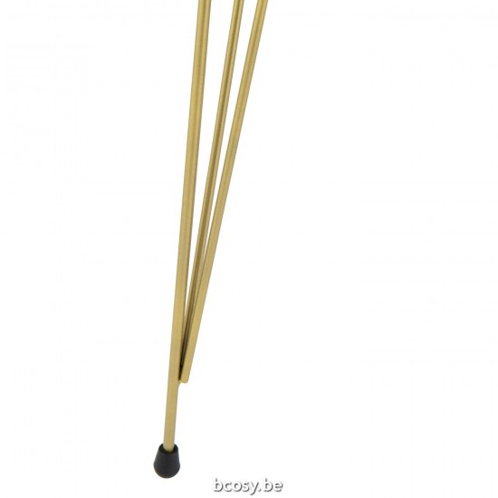 Jline Set Van Drie Bijzettafels Mdf Metaal Wit Zwart.