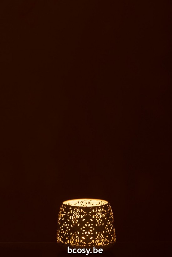 J Line photophores Jolipa Photophore Rond Oriental Metal Verre Small.