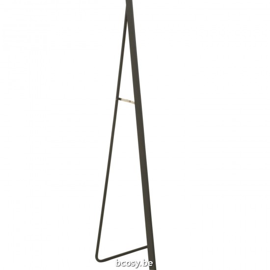 J Line miroirs sur pied Jolipa Miroir Sur Pied Arrondi Verre Met Noir.