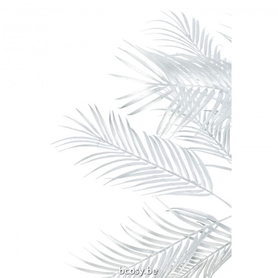 J Line arbres sapins de noel sur pied Jolipa Arbre Feuilles Palmier 1 Tronc Acier Argente Small.