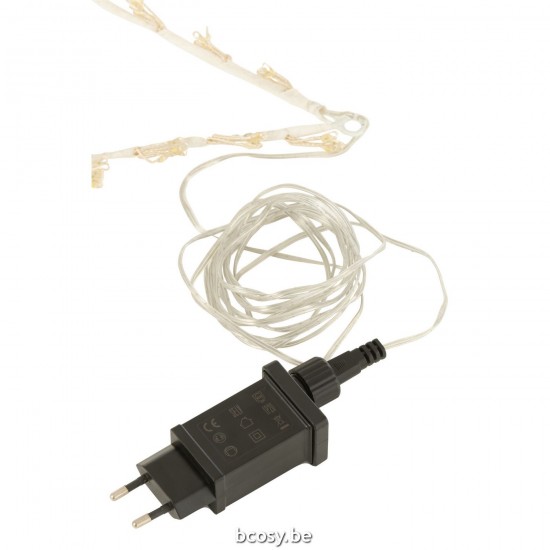 Jline Ster Deco Led Lichtjes Metaal Wit Large.