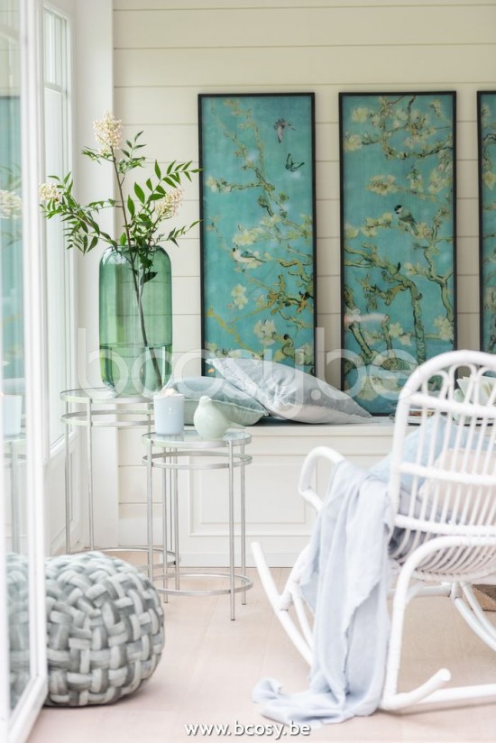 J Line Jline Vase Cylinder Glass Green Large