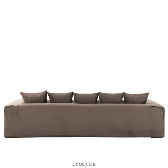 J Line Cover Seat 9 Cushions Monaco Velvet Xxl Dark Brown seta chair protection covers.