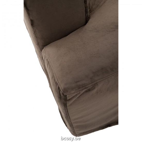 Jline Sesselbezug 9 Kissen Monaco Velours Xxl Dunkel Braun schutzhuellen sessel sitz sofa bezug.