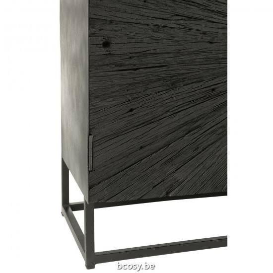 J Line Buffet Shanil Wood Iron Black closets.