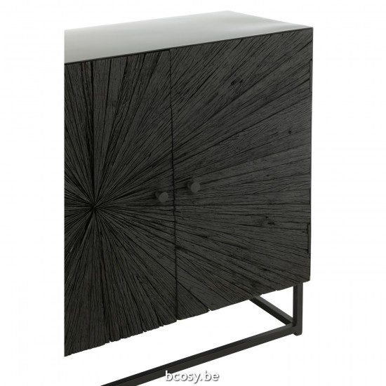 Jline Buffet Shanil Holz Eisen Schwarz schrank buffets schraenke.