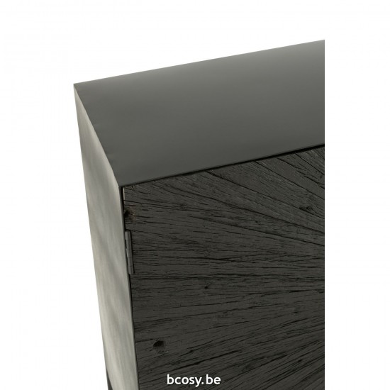 J Line 37756 Kast met schuiven Meubles rustiques Mobilier Landelijke stijl Meubels Dressoir Bahut Dressoirkasten Mobilier rur.