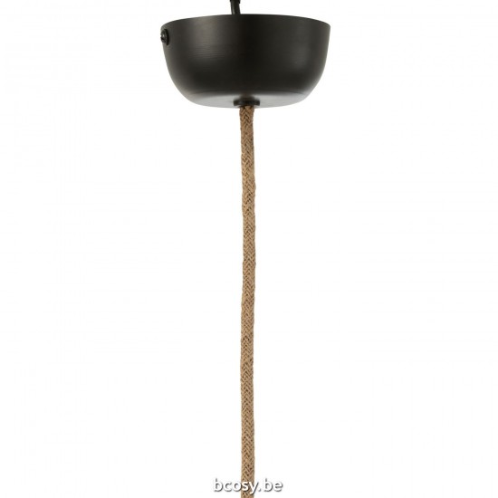 Jline Hanglamp Nest Raffia Wit.