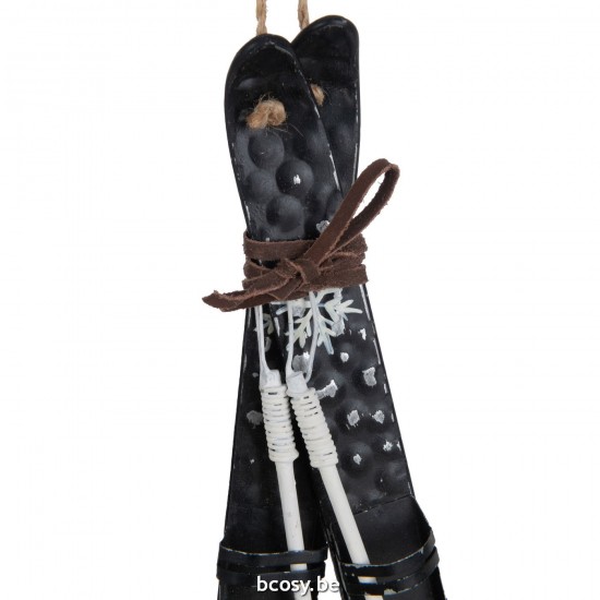 Jline Hangers Skis Metaal Zwart Wit Assortiment Van 2.