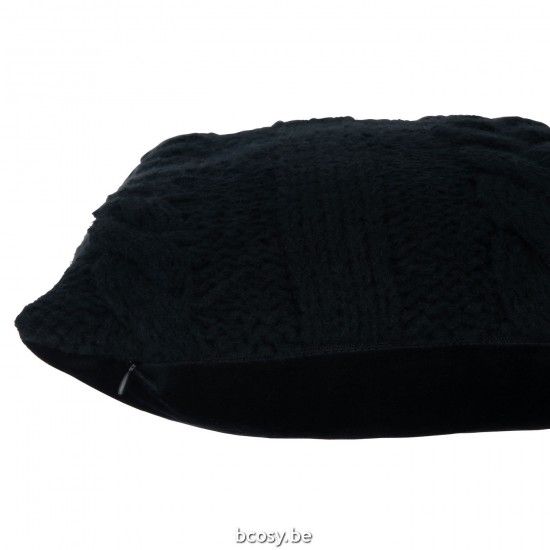 J Line coussins Jolipa Coussin Twist Poly Noir.