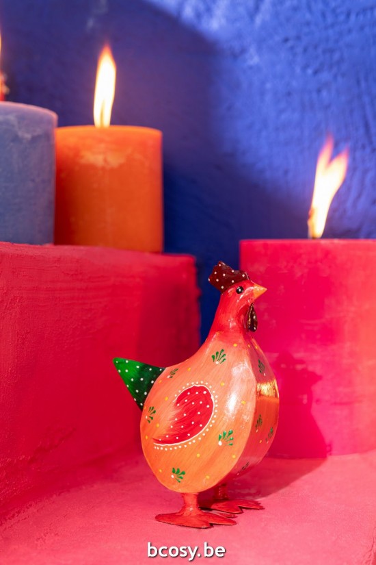 J Line Gallo Acciaio Mix Assortimento Di 3 Small Gallo Acero Mixto Surtido De 3 Small.