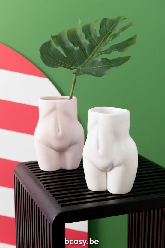 Jline Maceta Cuerpo Dolomita Rosa.